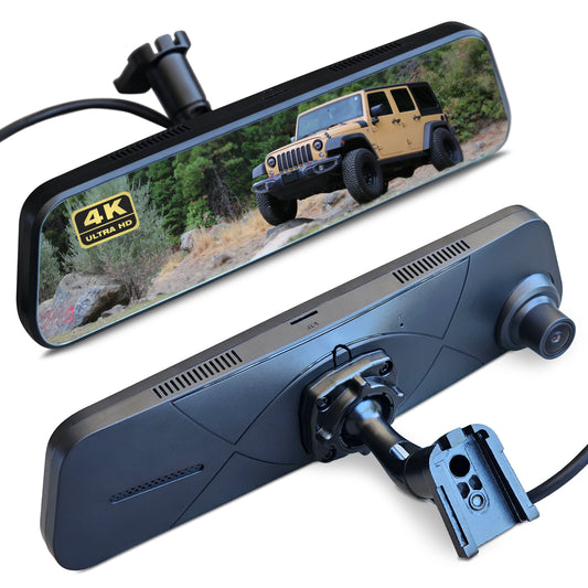 LucentVue 4K Smart Rearview Mirror Dashcam (Universal)
