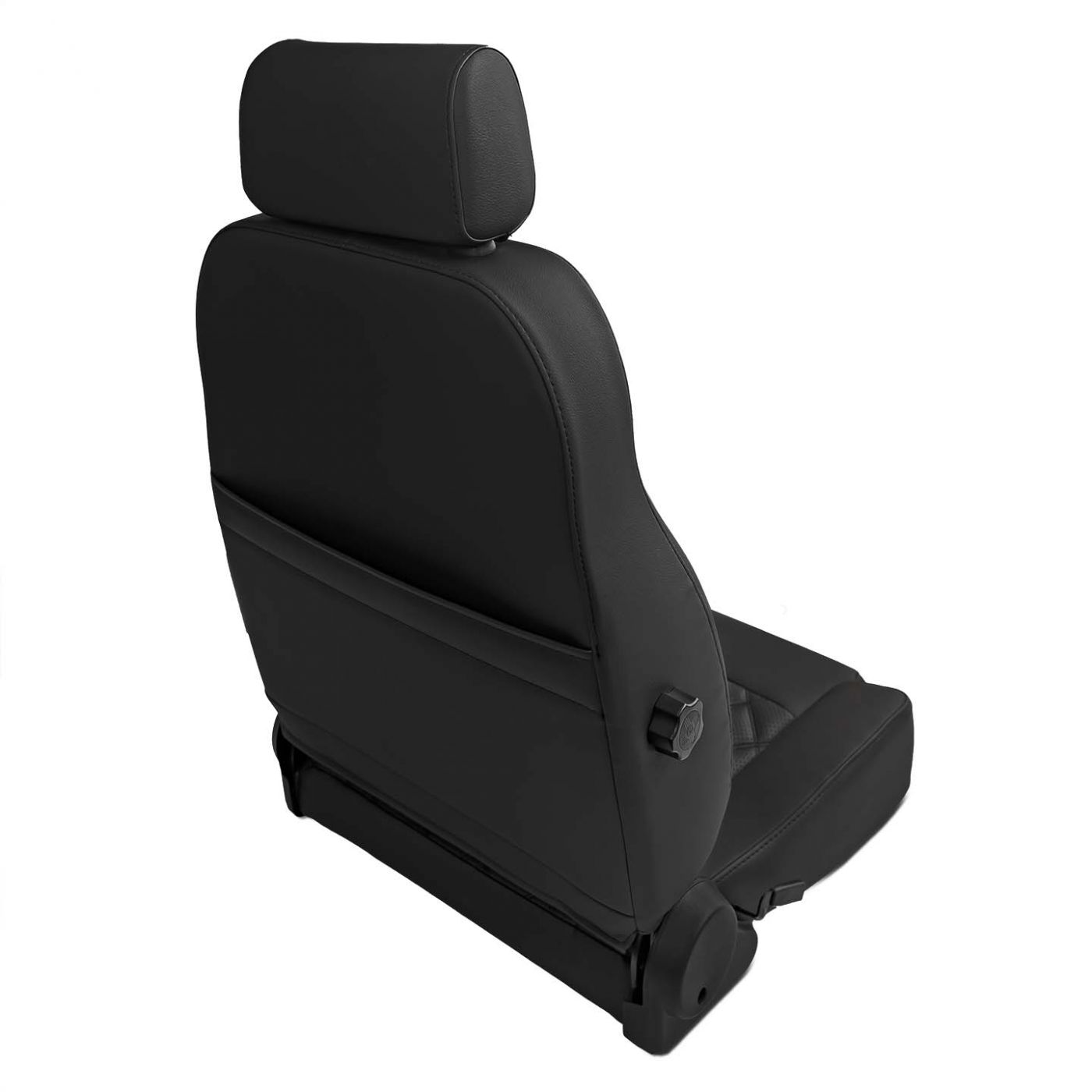Caballo Classic Seats Kit | Front Buckets & Rear Bench | Rich Black | Diamond Stitch