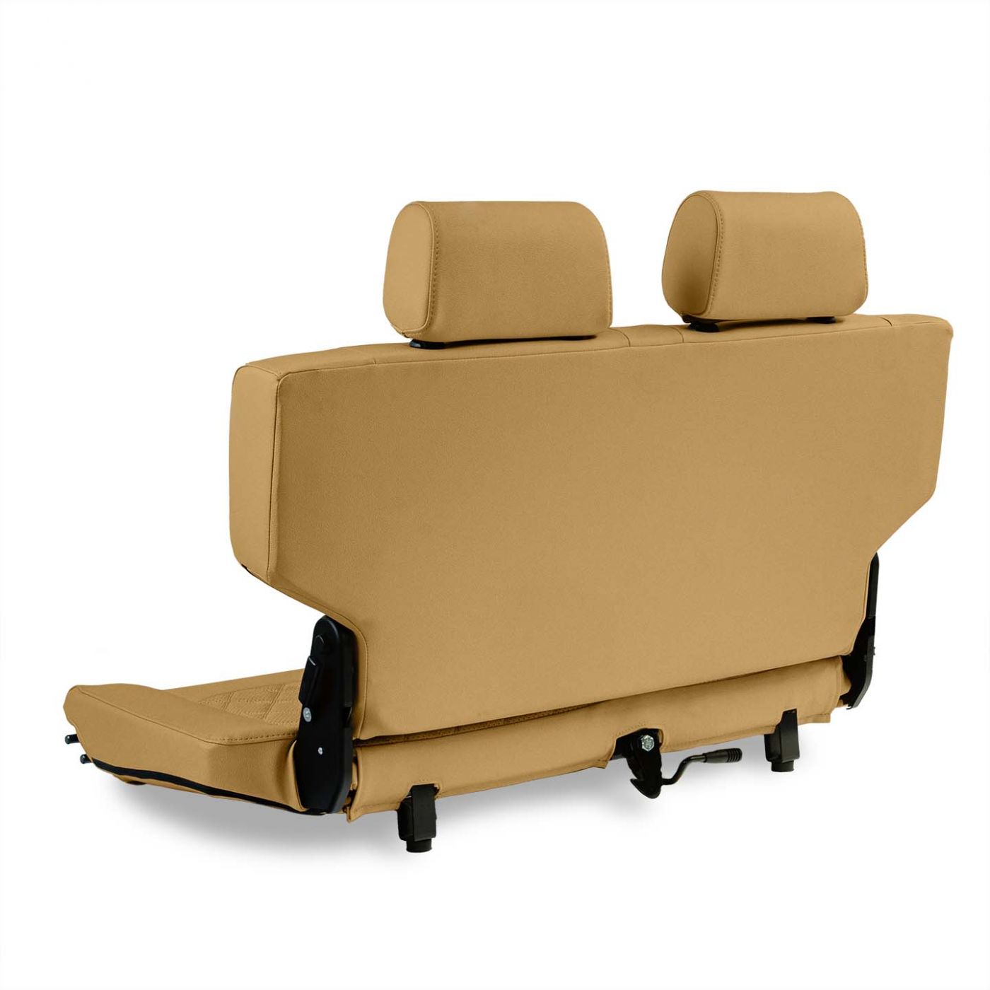 Caballo Fold & Tumble Rear Bench Seat | Cashew | Diamond Stitch