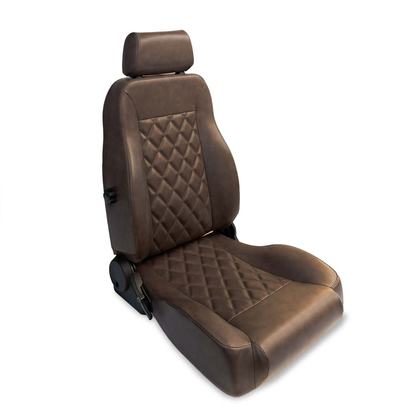 Caballo Classic Bucket Seats | Dark Saddle | Diamond Stitch
