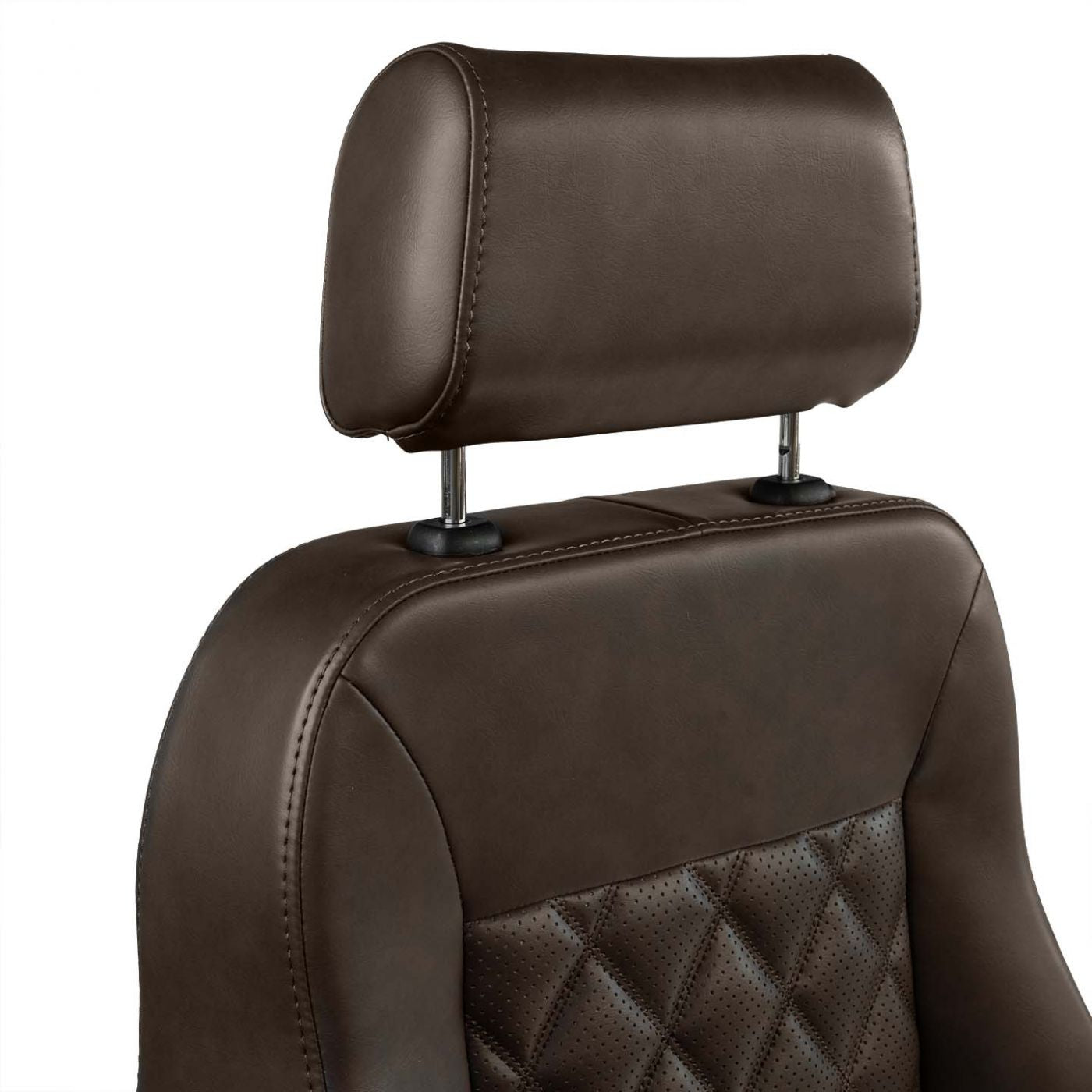 Caballo Classic Seats Kit | Front Buckets & Rear Bench | Dark Saddle | Diamond Stitch