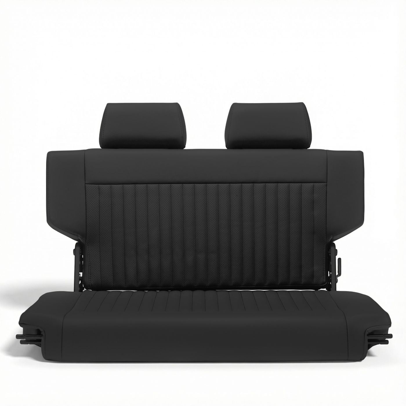 Caballo Classic Seats Kit | Front Buckets & Rear Bench | Rich Black | Vertical Pleats