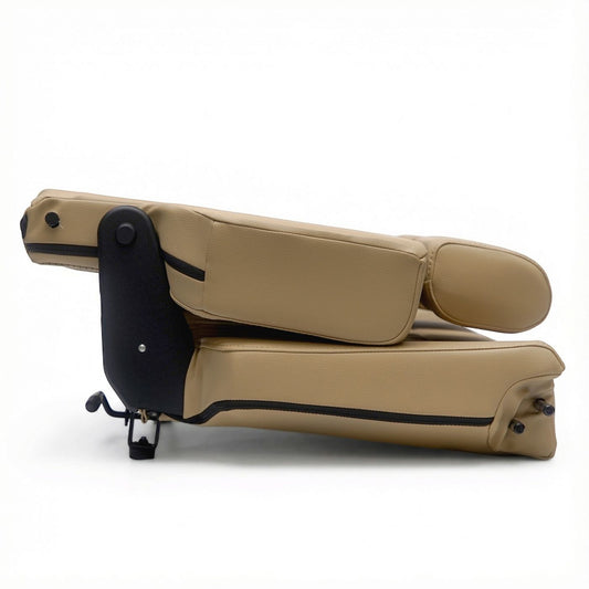 Fold & Tumble Rear Bench Seat | Cashew | Diamond Stitch