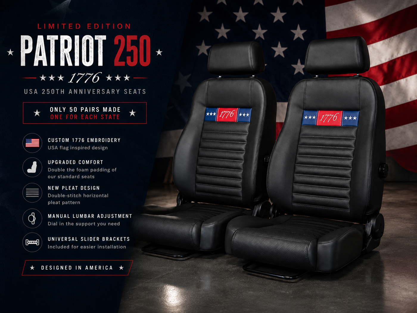 Limited Edition Patriot 250 Seats