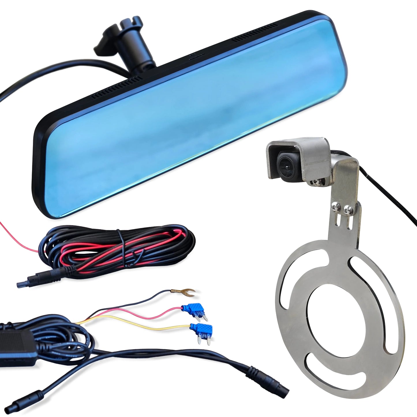 LucentVue 4K Smart Rearview Mirror Dashcam, 07-18 Jeep Wrangler JK