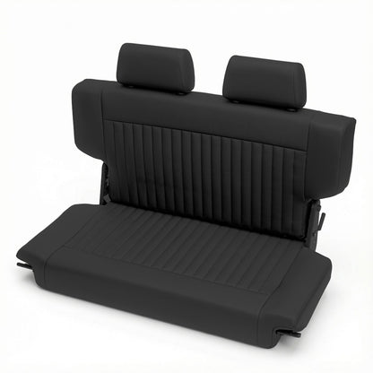 Caballo Classic Seats Kit | Front Buckets & Rear Bench | Rich Black | Vertical Pleats