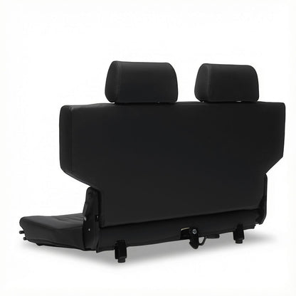 Caballo Classic Seats Kit | Front Buckets & Rear Bench | Rich Black | Vertical Pleats