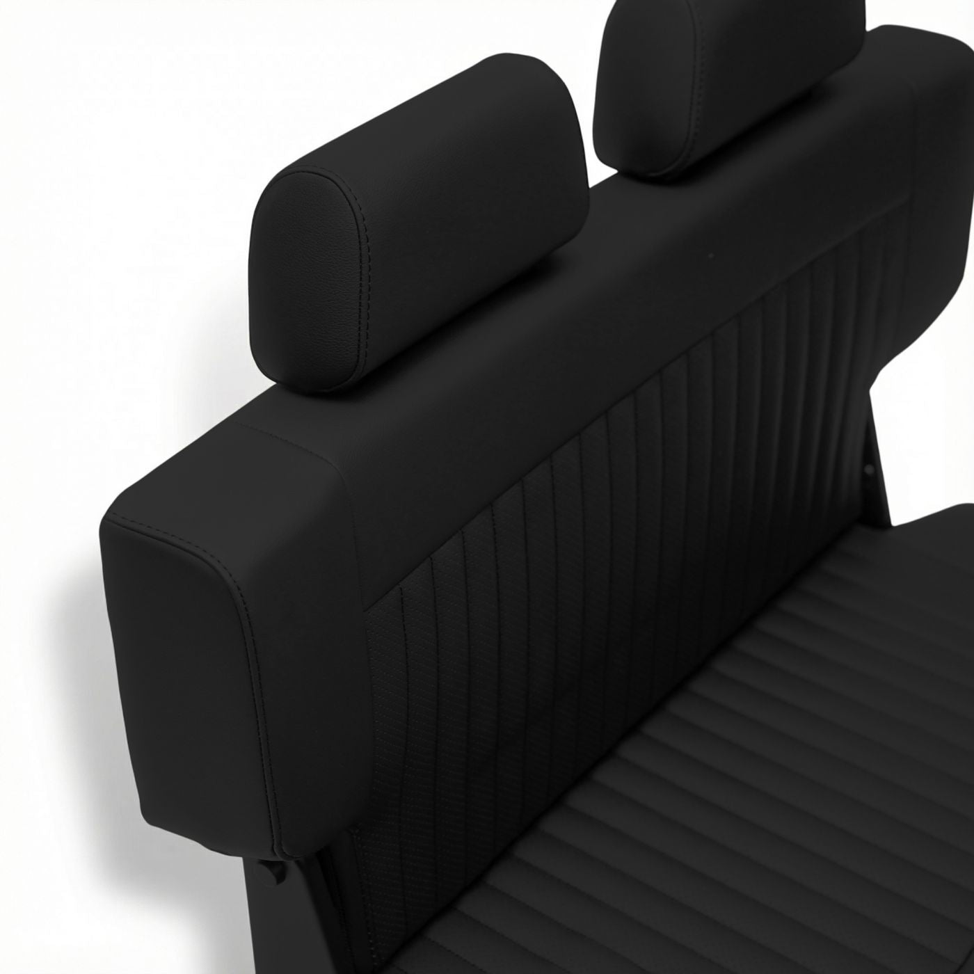 Caballo Classic Seats Kit | Front Buckets & Rear Bench | Rich Black | Vertical Pleats