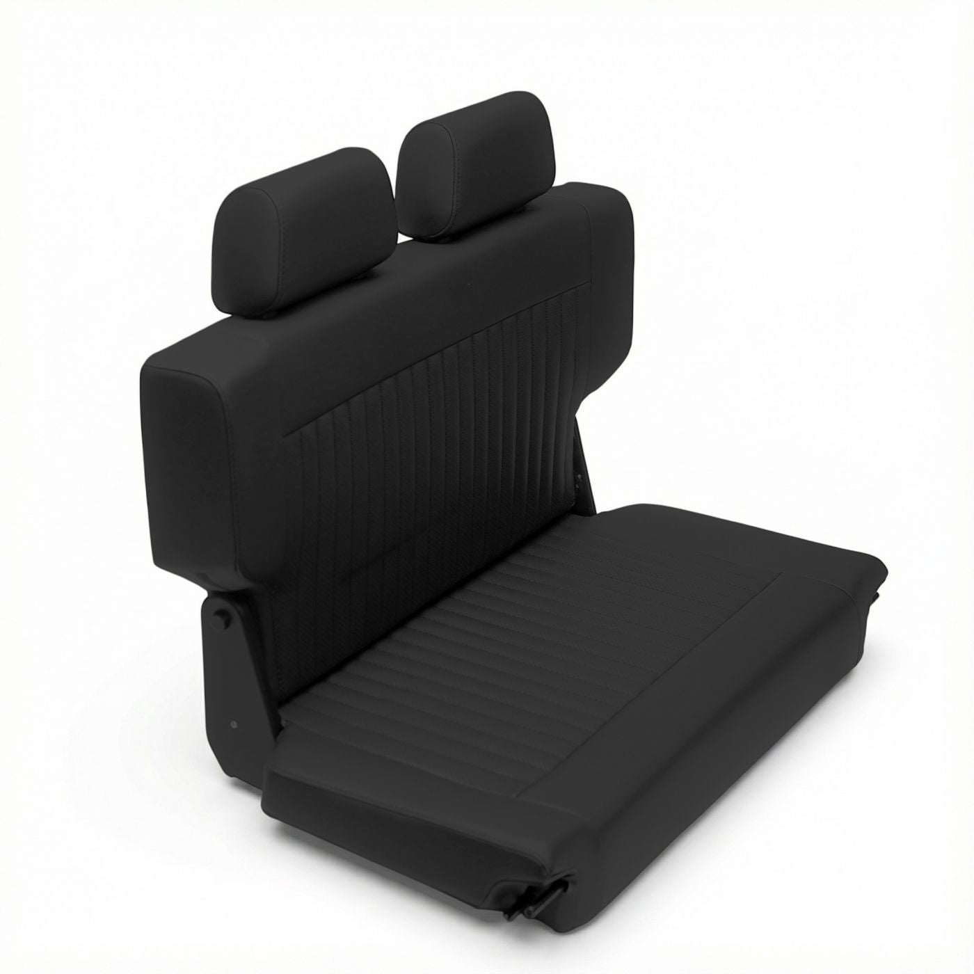 Caballo Classic Seats Kit | Front Buckets & Rear Bench | Rich Black | Vertical Pleats