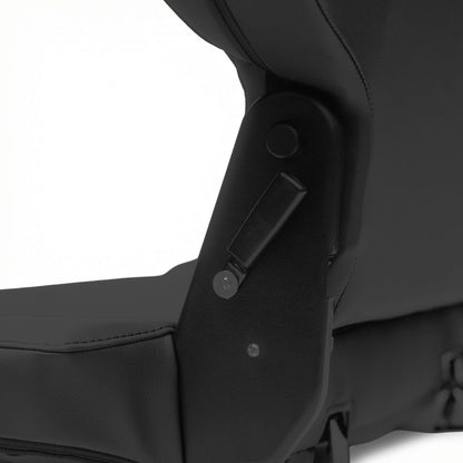 Caballo Classic Seats Kit | Front Buckets & Rear Bench | Rich Black | Vertical Pleats