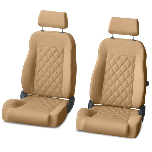 Caballo Classic Cashew Diamond Stitch Front Bucket Seats