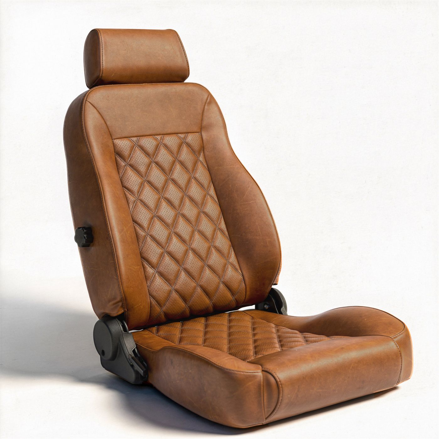 Caballo Classic Seats Kit | Front Buckets & Rear Bench | Whiskey | Diamond Stitch