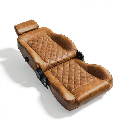 Caballo Classic Seats Kit | Front Buckets & Rear Bench | Whiskey | Diamond Stitch