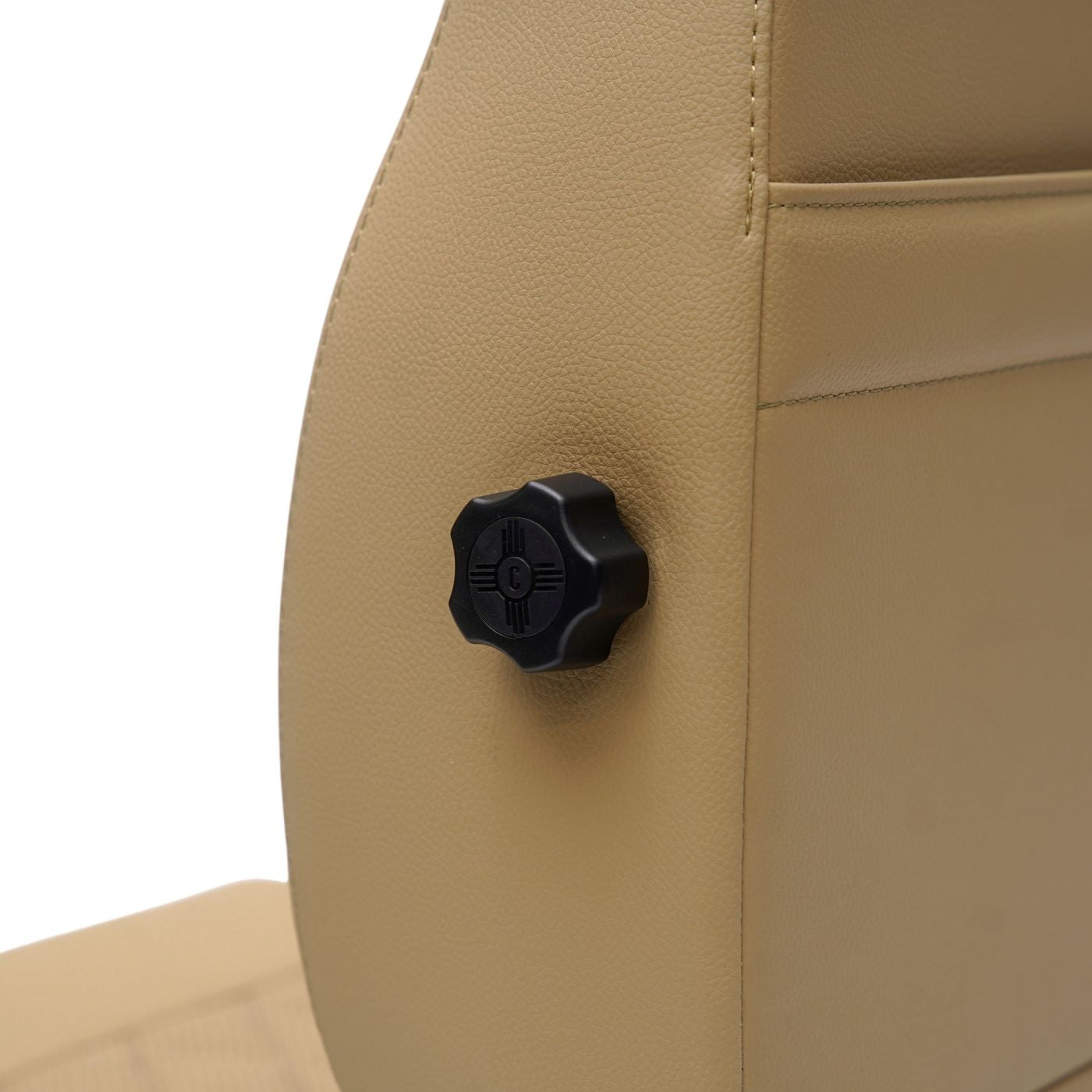 Caballo Classic Seats Kit | Front Buckets & Rear Bench | Cashew | Diamond Stitch