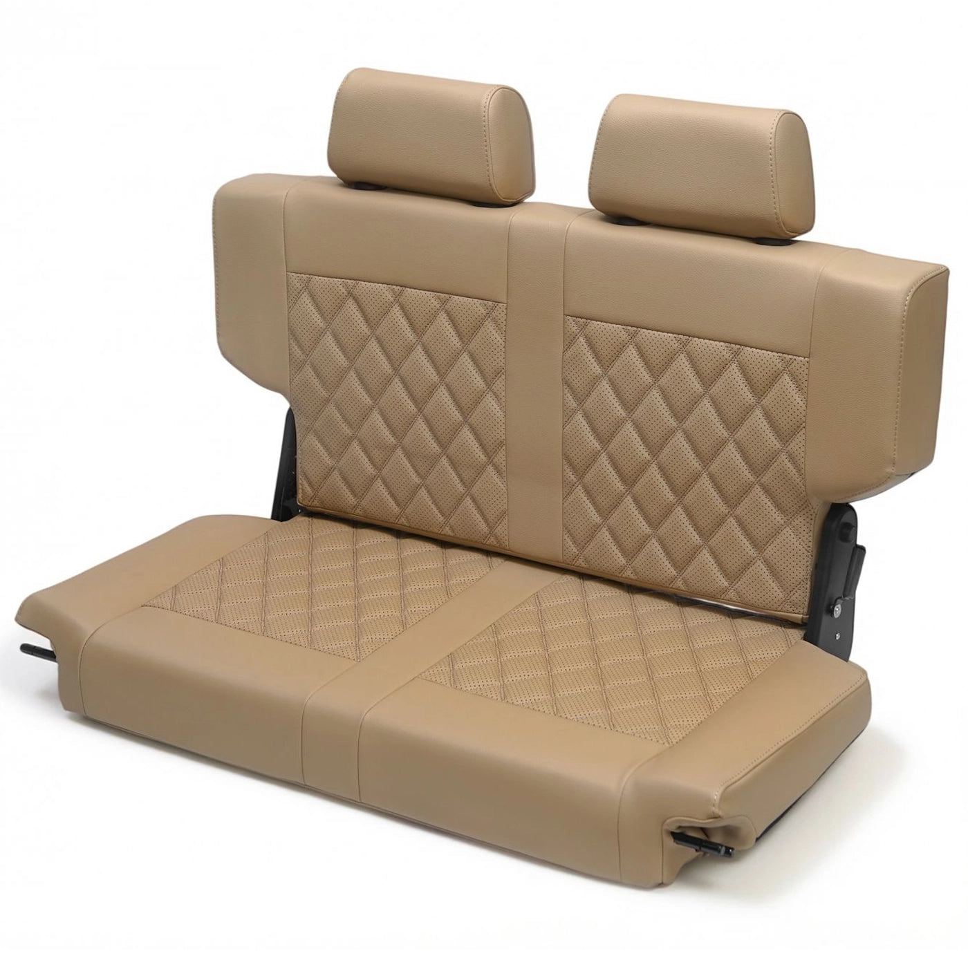 Caballo Classic Seats Kit | Front Buckets & Rear Bench | Cashew | Diamond Stitch