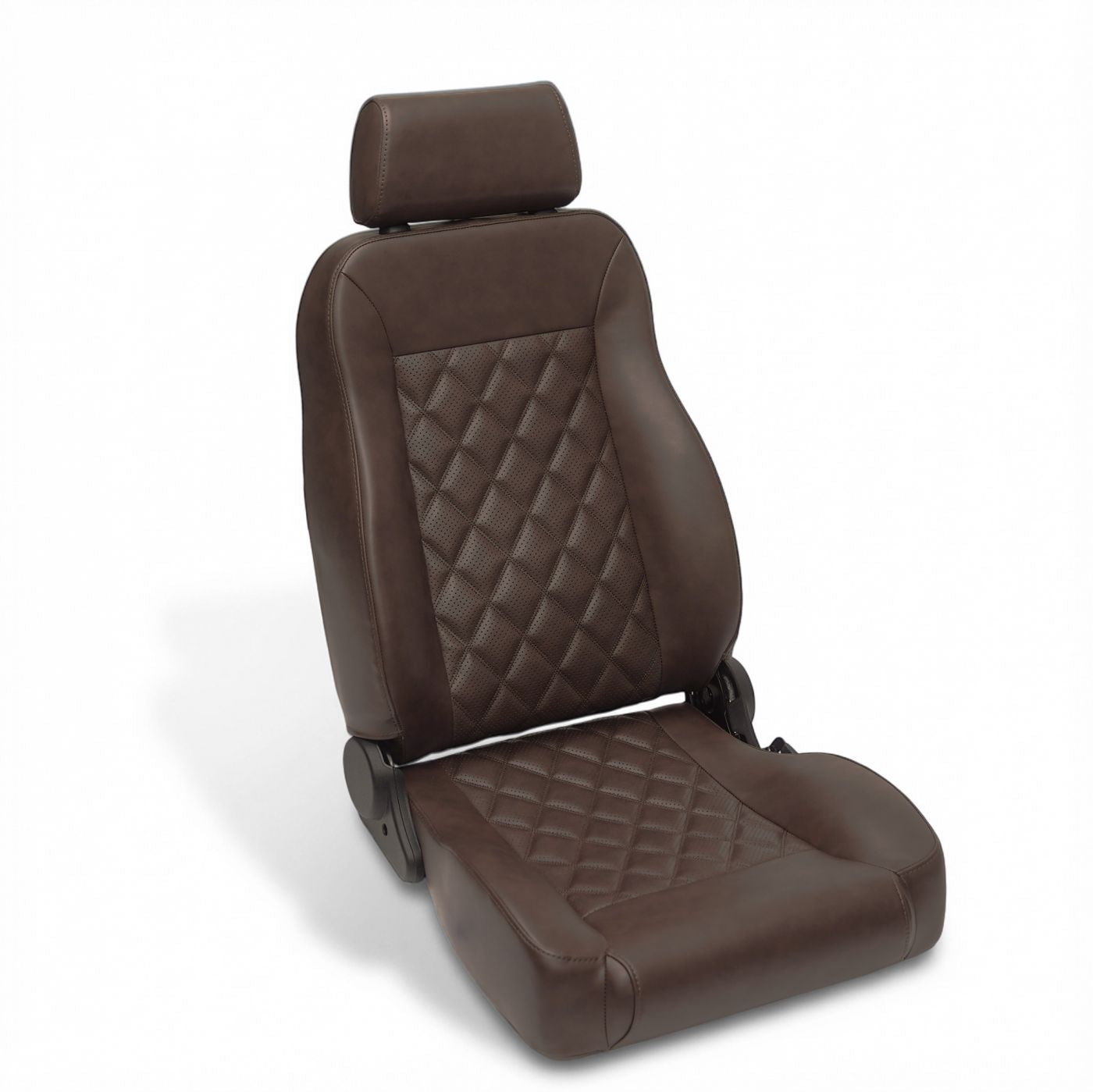 Caballo Classic Bucket Seats | Dark Saddle | Diamond Stitch