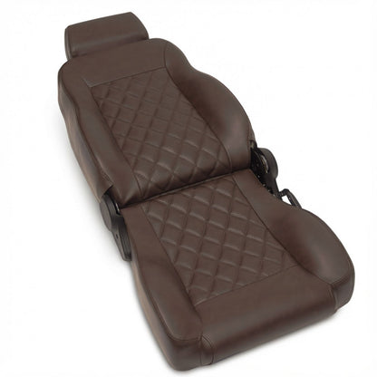 Caballo Classic Bucket Seats | Dark Saddle | Diamond Stitch