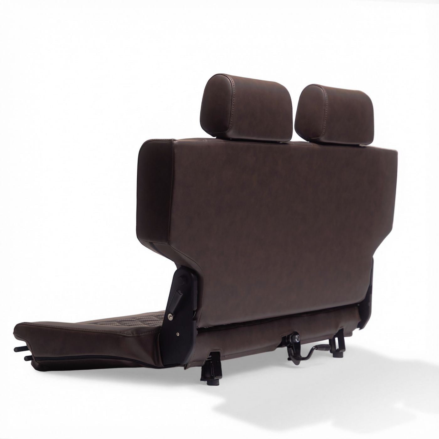 Caballo Fold & Tumble Rear Bench Seat | Dark Saddle | Diamond Stitch