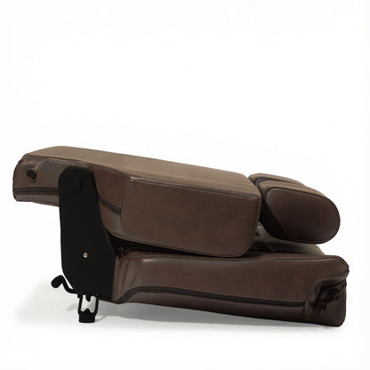 Caballo Fold & Tumble Rear Bench Seat | Dark Saddle | Diamond Stitch