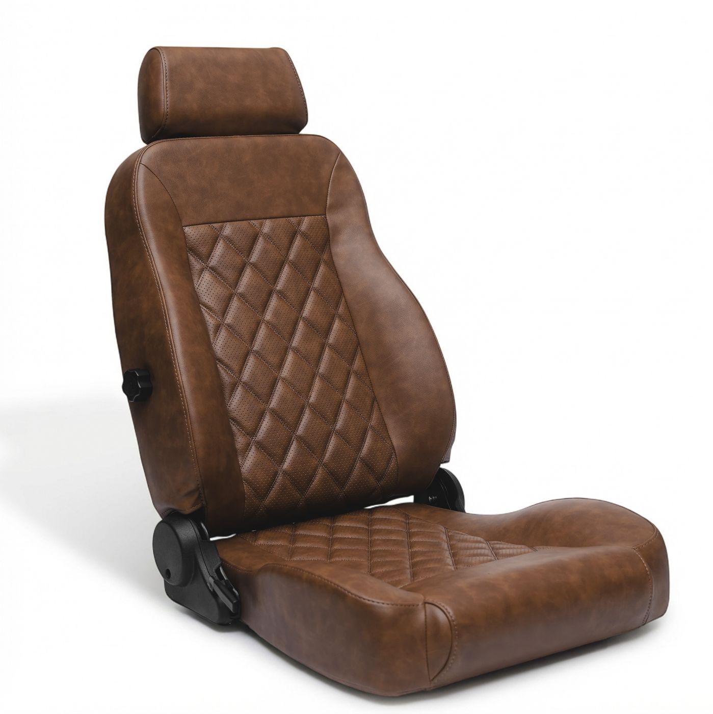 Caballo Classic Seats Kit | Front Buckets & Rear Bench | Whiskey | Diamond Stitch