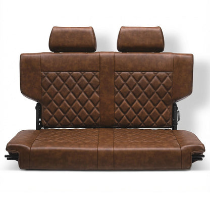 Caballo Classic Seats Kit | Front Buckets & Rear Bench | Whiskey | Diamond Stitch
